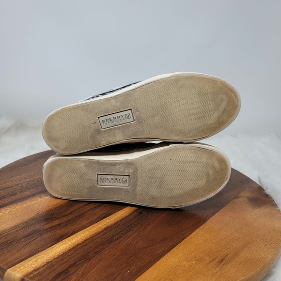 Sperry Top Sider Gray/Black Animal Style Shoes 8M - Picture 5 of 7